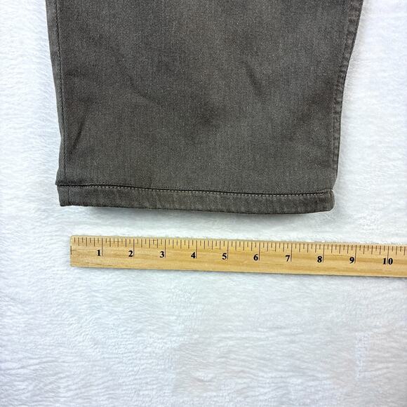 Paige Normandie Jeans Pants Mens 34 (36x30) Brown Stretch Straight Leg Preppy - Picture 7 of 11